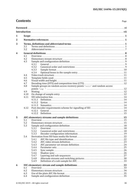 ISO IEC 14496 15 2019 Information Technology Coding Of Audio Visual