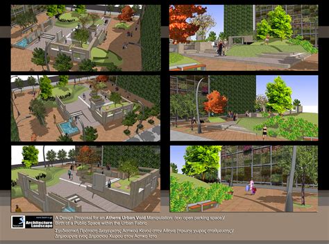Landscape Design Pocket Parks And Urban Voids For Athens On Behance