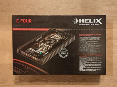 Helix C Four 4 Channel Sound Quality Amplifier Highend By Audiotech