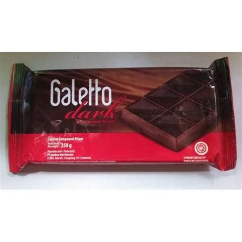 Jual Galetto Dark Chocolate Compound 250 Gr Shopee Indonesia