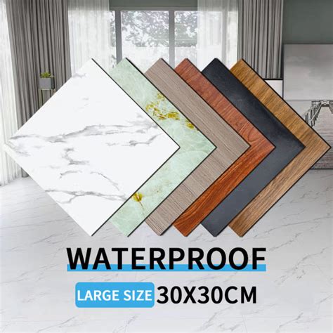 Floor Tiles Sticker Waterproof Marble Vinyl Tiles Floor Stickers Self Adhesive Waterproof Pvc