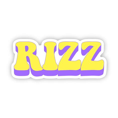 Rizz Yellow Sticker – Big Moods