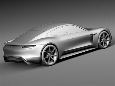 Porsche Mission E Concept 2015 3d Model By Squir