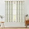 Amazon Jinchan Linen Curtains For Bedroom Sage Green Damask