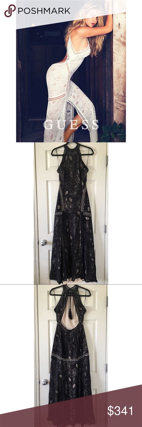 Guess Sunset Sleeveless Geo Lace Maxi Dress Lace Maxi Dress Dresses