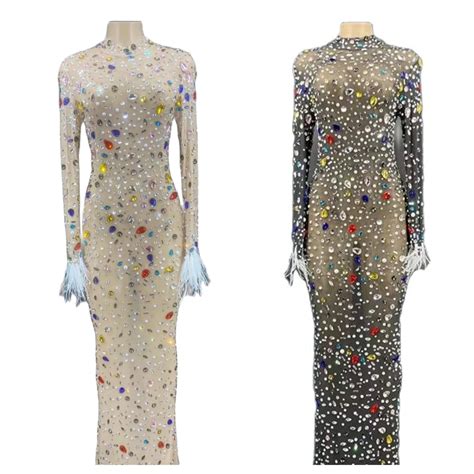 Nude Shining Rhinestones