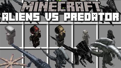 Minecraft Alien Vs Predator Mod Escape The Invasion With Your