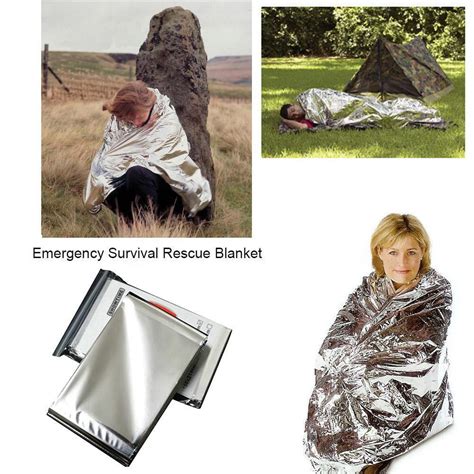 140x210cm Emergency Blanket Waterproof Survival Blanket First Aid Rescue Curtain Ebay