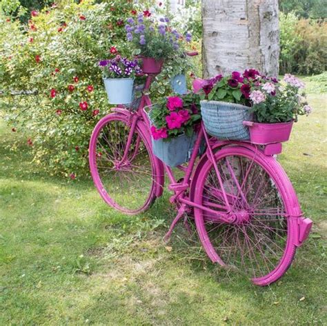 17 Super Ideas For Garden Decorations Made From Old Bicycles My