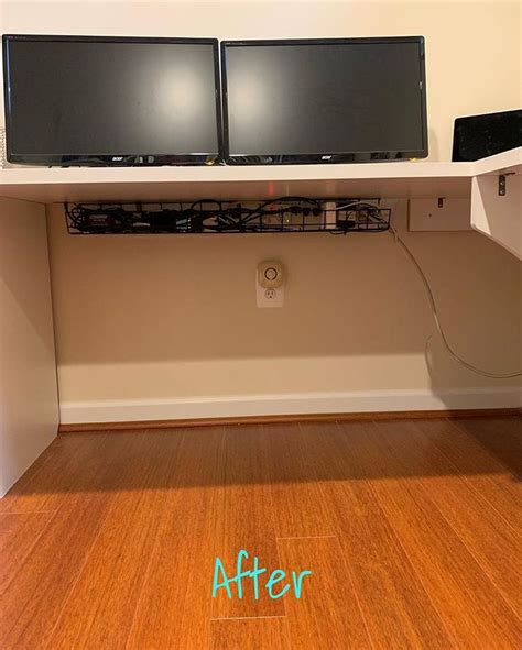 Under Desk Cable Organizer Tray For Neat And Tidy Cord Management