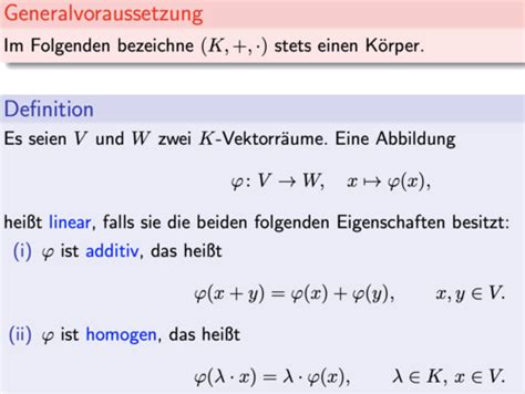 Lineare Abbildung Flashcards Quizlet