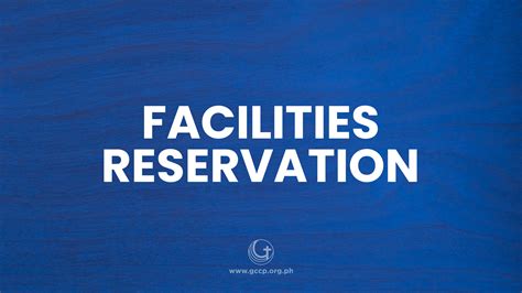 Facilities Reservation Grace Christian Church Of The Philippines