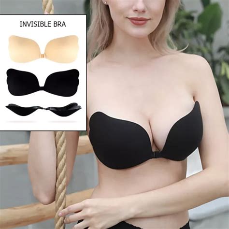 Soutien Gorge Adh Sif Push Up Silicone Nude Invisible Dos Nu Soutien