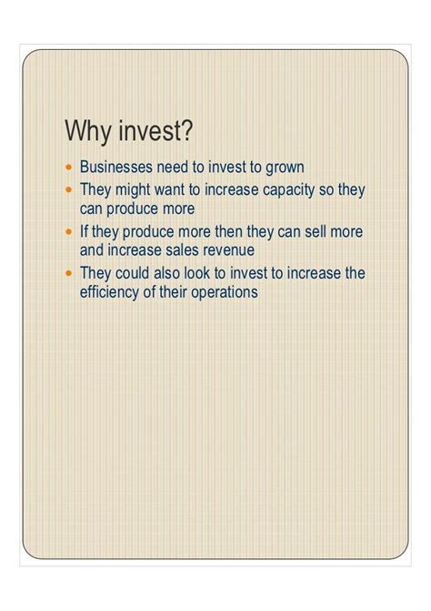 Investment Decision