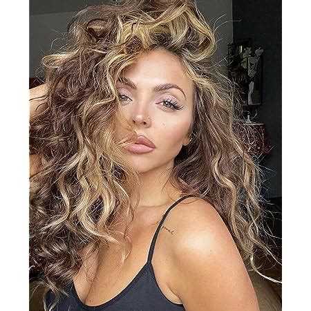 Ombre Blonde Curly Wigs For Women Medium Length Synthetic Wig Afro Wave