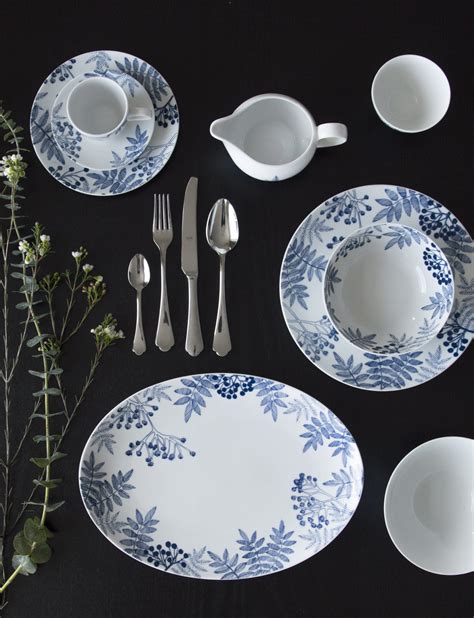 A new Nordic take on the classic blue and white dinnerware