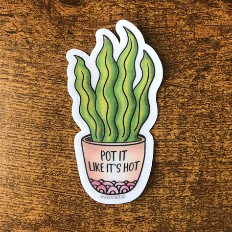 🌿🔥 Introducing Our Final Plant Sticker Pot It Like Its Hot 🌱 Level Up Your Plant Game With