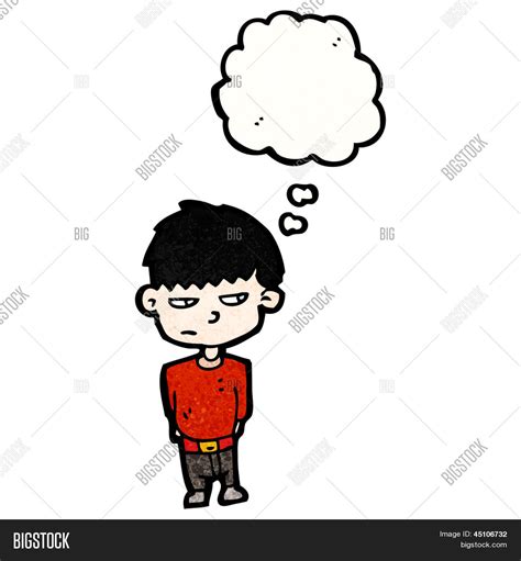 Cartoon Suspicious Boy Image & Photo (Free Trial) | Bigstock