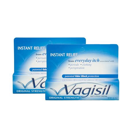 Vagisil Regular Strength Medicated Crème 1oz 2 Pack