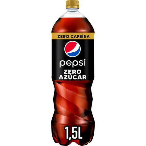 Refresco de cola sin Azúcar ZERO CAFEÍNA botella 1 5 l PEPSI ZERO