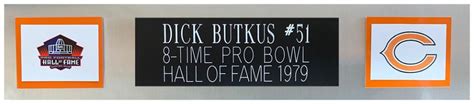 Dick Butkus Signed Custom Framed Jersey Display Beckett Pristine