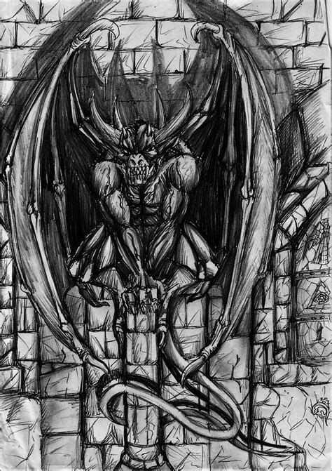 Demon on Gothic Landscape by TheDragonof85 on DeviantArt