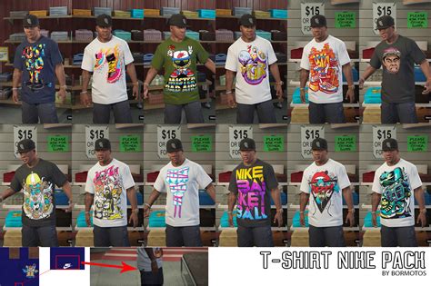 Nike T Shirt Pack GTA5 Mods