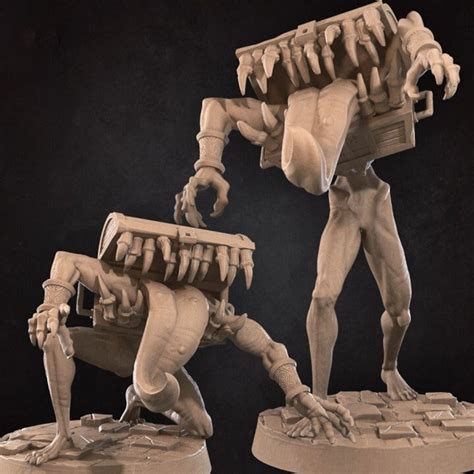 Mimic Monster Miniatures for Encounter secret Forge Chest Mimic ...