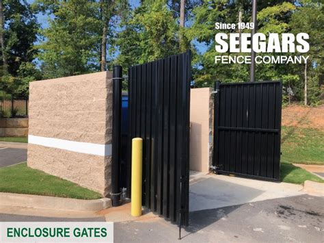 Dumpster Enclosure Gates Fences Seegars Fence Company