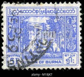 Burma Postage Stamp Stock Photo Alamy