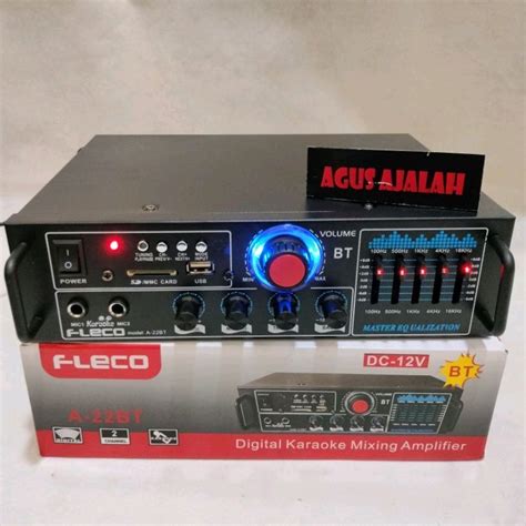 Power Amplifier Digital Fleco A Bt Xtra Bass Audio Ampli Equalizer