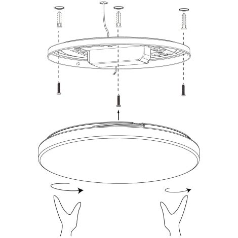 Eglo Dimbare Led Plafond Lamp Totari Z Led W V