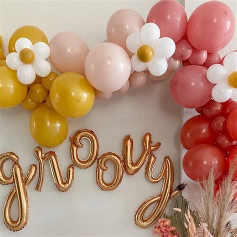 Groovy Balloon Garland Kit Daisy Balloon Garland Groovy One Etsy