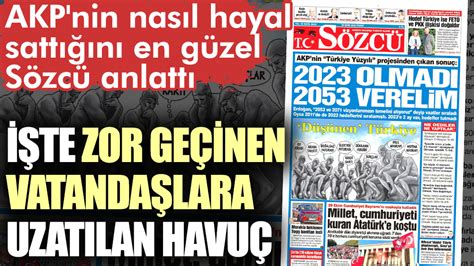 İşte zor geçinen vatandaşlara uzatılan havuç AKP nin nasıl hayal