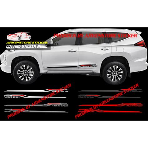 Jual Sticker Stiker Mobil Pajero Sport Cutting Sticker Mitsubishi