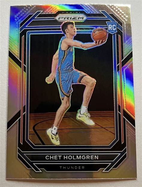 Panini Prizm Silver Prizm Chet Holmgren Rc For Sale