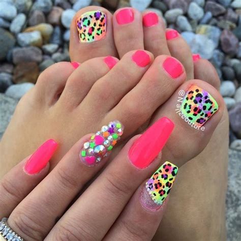 50 Cute Matching Nails Art Ideas To Copy Fashion 2D Summer Toe