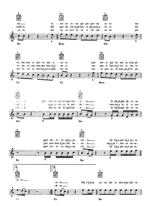 LA MIA STORIA TRA LE DITA Sheet Music Easy Sheet Music