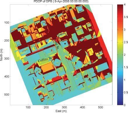 Spatial variations of PDOP values for GPS only. | Download Scientific ...