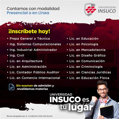 Universidad INSUCO Tu mejor opción