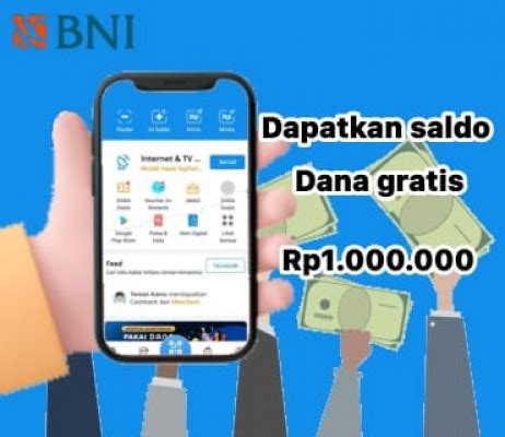 Selamat Saldo Gratis Rp Dari Bni Masuk Ke Akun Dana Kamu