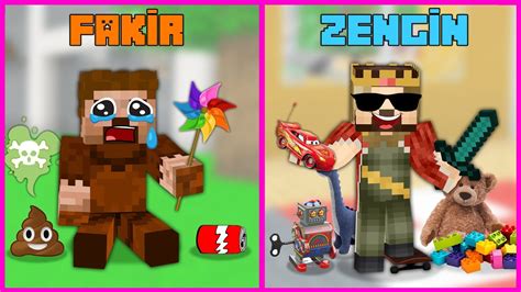 ZENGİN OYUNCAK VS FAKİR OYUNCAK Minecraft ZENGİN FAKİR HAYATI