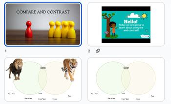 Compare Contrast Google Slides Activity By Simply Sweet Speech TPT