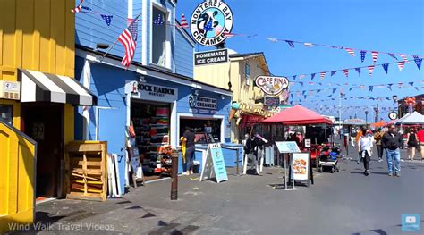 Walks Old Fishermans Wharf And Cannery Row In Monterey California