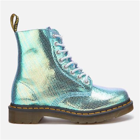 Dr Martens 1460 Iridescent Pascal 8 Eye Boots In Blue Lyst