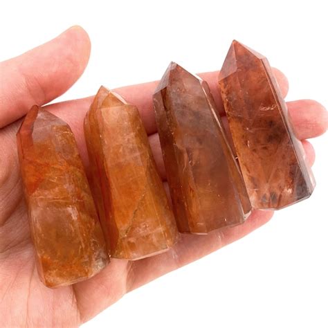 Fire Quartz Point Red Fire Quartz Hematoid Mini Tower Etsy