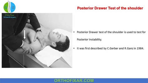 Posterior Drawer Test Shoulder in 2023 | Drawer test, Shoulder ...