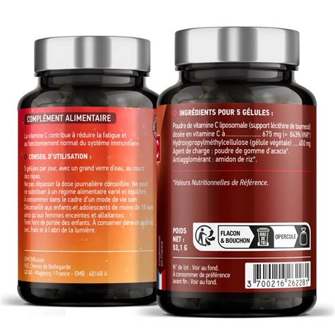 Vitamine C Liposomale Mg G Lules V G Tales Gelules