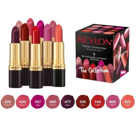 Revlon Super Lustrous 9 Piece Lipstick Set Make Up From High Street