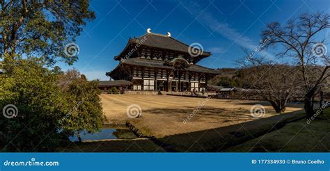 Todaiji Temple Gran Buddha Hall Iv Foto De Archivo Imagen De Ciervos